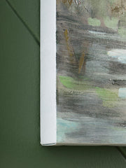 Evermaddick Green/Gray/White Wall Art - A8000455