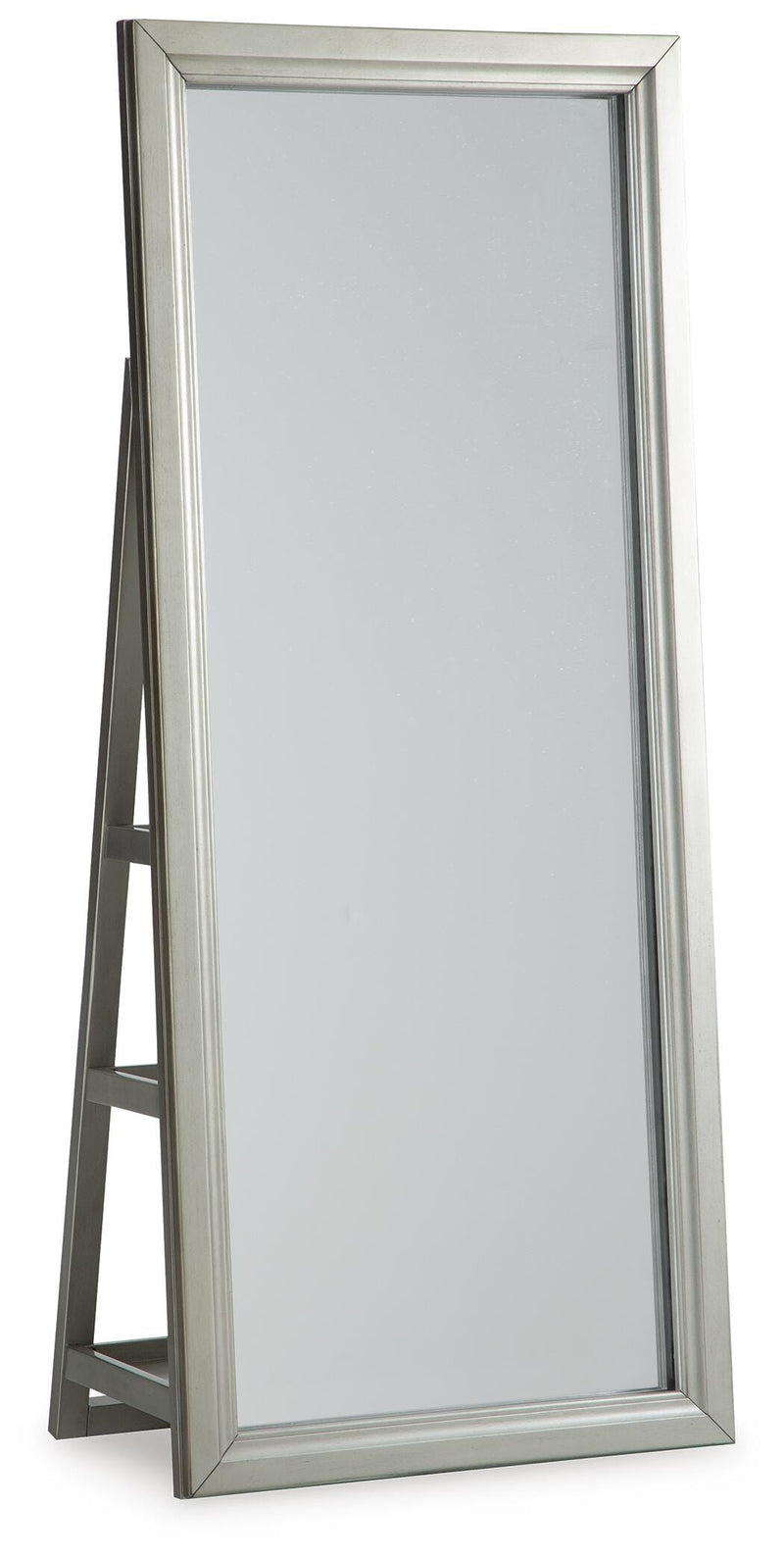 Evesen Champagne Floor Standing Mirror/Storage - A8010380