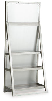 Evesen Champagne Floor Standing Mirror/Storage - A8010380
