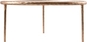 Evren Glass Top And Aluminum Base Coffee Table in Clear - 66028-CT