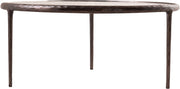 Evren Glass Top And Aluminum Base Coffee Table in Clear - 66029-CT