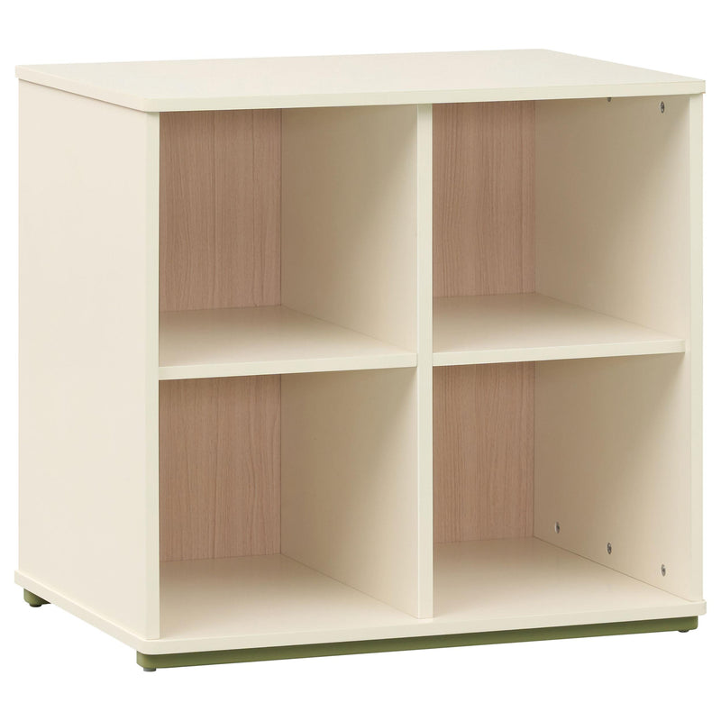 Evren Twin Storage Loft Bed 4-piece Set with Chest and Bookcases Tri-Tone - 460619-SET