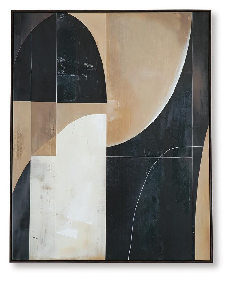 Ewanford Black/Brown/Tan Wall Art - A8000464