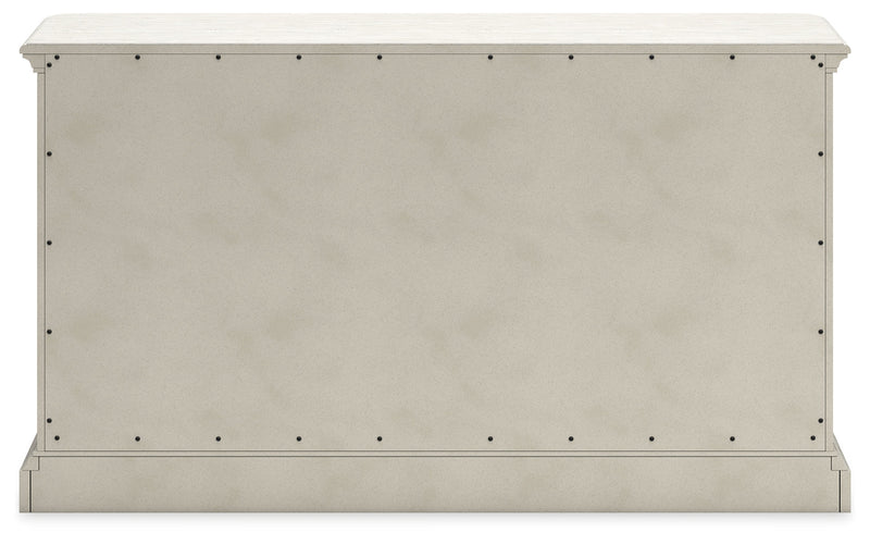 [EXCLUSIVE] Arlendyne Antique White Dining Table and 4 Chairs with Server - Gate FurnitureDining Room Set