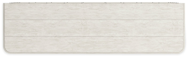 [EXCLUSIVE] Arlendyne Antique White Dining Table and 4 Chairs with Server - Gate FurnitureDining Room Set