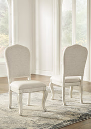 [EXCLUSIVE] Arlendyne Antique White Dining Table and 8 Chairs with Server - Gate FurnitureDining Room Set