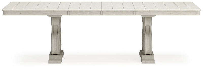 [EXCLUSIVE] Arlendyne Antique White Dining Table and 8 Chairs with Server - Gate FurnitureDining Room Set