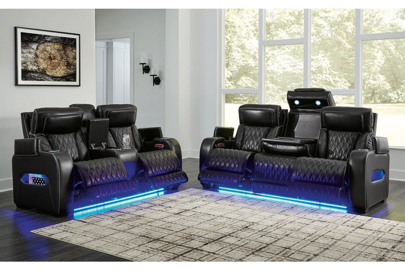 [EXCLUSIVE] Boyington Black Power Reclining Living Room Set - Gate FurniturePower Reclining Living Room Set
