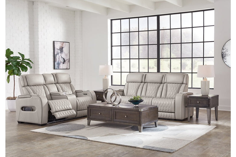 [EXCLUSIVE] Boyington Gray Power Reclining Living Room Set - Gate FurniturePower Reclining Living Room Set