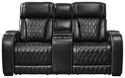 [EXCLUSIVE] Boyington Sofa, Loveseat and Recliner in Black - Gate FurniturePower Reclining Living Room Set