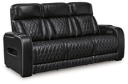 [EXCLUSIVE] Boyington Sofa, Loveseat and Recliner in Black - Gate FurniturePower Reclining Living Room Set