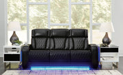 [EXCLUSIVE] Boyington Sofa, Loveseat and Recliner in Black - Gate FurniturePower Reclining Living Room Set