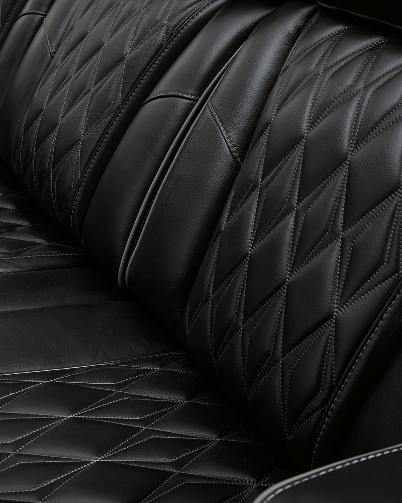 [EXCLUSIVE] Boyington Sofa, Loveseat and Recliner in Black - Gate FurniturePower Reclining Living Room Set