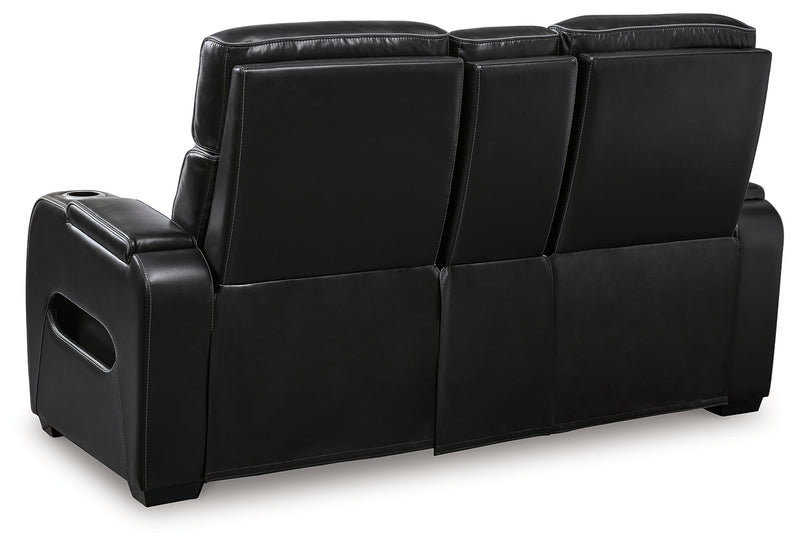 [EXCLUSIVE] Boyington Sofa, Loveseat and Recliner in Black - Gate FurniturePower Reclining Living Room Set