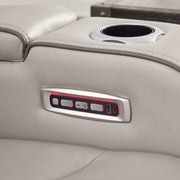 [EXCLUSIVE] Boyington Sofa, Loveseat and Recliner in Gray - Gate FurniturePower Reclining Living Room Set