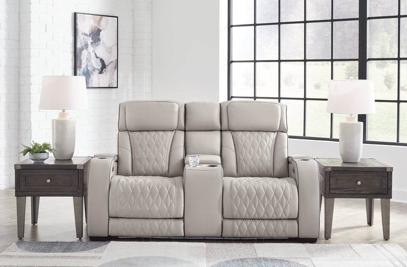 [EXCLUSIVE] Boyington Sofa, Loveseat and Recliner in Gray - Gate FurniturePower Reclining Living Room Set