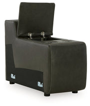 [EXCLUSIVE] Center Line 6 - Piece Sectional with Recliner in Dark Gray - Gate FurnitureReclining Sectional