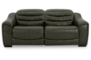 [EXCLUSIVE] Center Line Dark Gray 2 - Piece Power Reclining Sectional Loveseat - Gate FurniturePower Reclining Loveseat