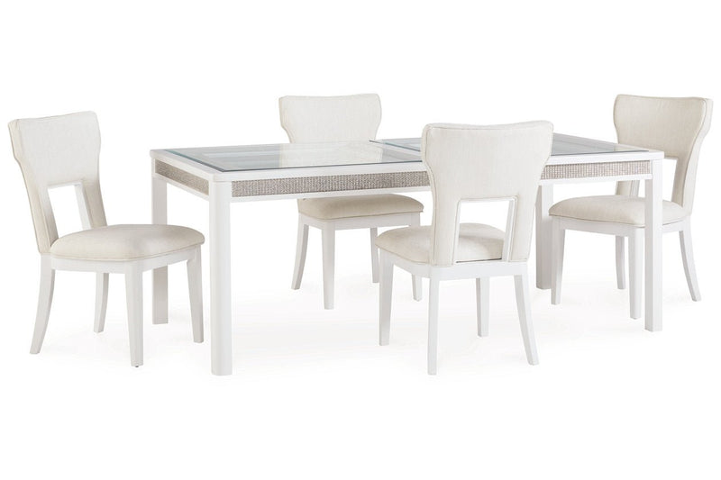 [EXCLUSIVE] Chalanna Dining Table and 4 Chairs - Gate FurnitureDining Room Set