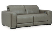[EXCLUSIVE] Correze Gray 2 - Piece Power Reclining Sectional Loveseat - Gate FurniturePower Reclining Loveseat
