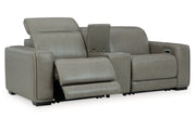 [EXCLUSIVE] Correze Gray 3 - Piece Power Reclining Sectional Loveseat - Gate FurniturePower Reclining Loveseat