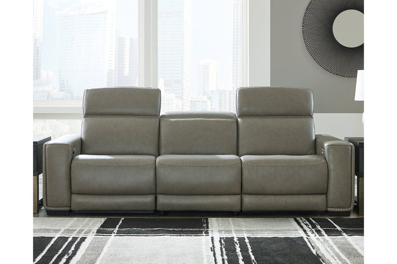 [EXCLUSIVE] Correze Gray 3 - Piece Power Reclining Sofa - Gate FurniturePower Reclining Sofa