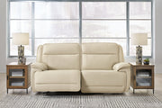 [EXCLUSIVE] Double Deal Almond 2 - Piece Power Reclining Loveseat Sectional - Gate FurniturePower Reclining Loveseat