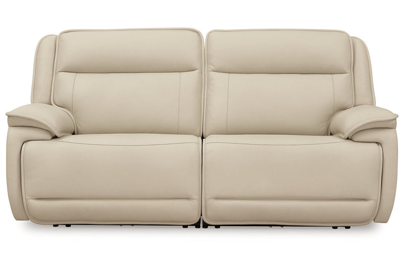[EXCLUSIVE] Double Deal Almond 2 - Piece Power Reclining Loveseat Sectional - Gate FurniturePower Reclining Loveseat