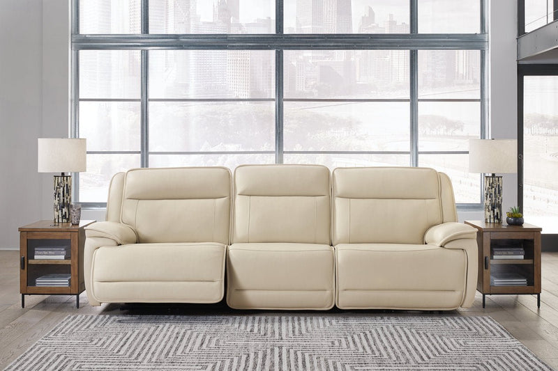 [EXCLUSIVE] Double Deal Almond 3 - Piece Power Reclining Sofa Sectional - Gate FurniturePower Reclining Sofa