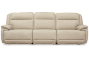 [EXCLUSIVE] Double Deal Almond 3 - Piece Power Reclining Sofa Sectional - Gate FurniturePower Reclining Sofa
