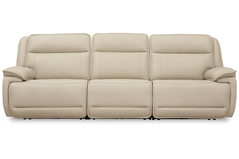 [EXCLUSIVE] Double Deal Almond 3 - Piece Power Reclining Sofa Sectional - Gate FurniturePower Reclining Sofa