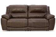 [EXCLUSIVE] Dunleith Chocolate 2 - Piece Power Reclining Sectional Loveseat - Gate FurniturePower Reclining Loveseat