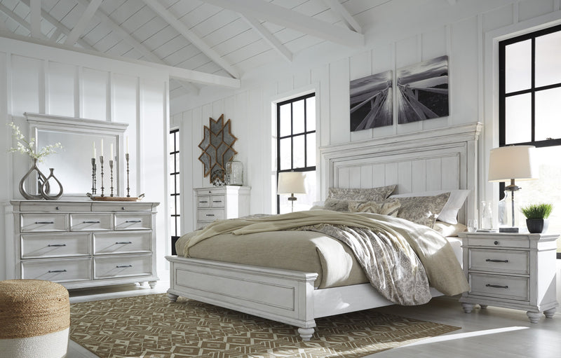 [EXCLUSIVE] Kanwyn Whitewash Panel Bedroom Set - Gate FurnitureBedroom Set
