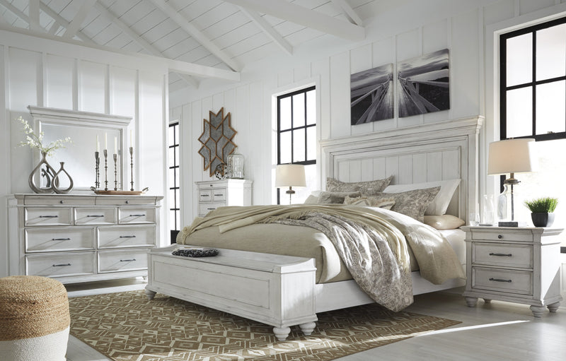[EXCLUSIVE] Kanwyn Whitewash Panel Storage Bedroom Set - Gate FurnitureBedroom Set