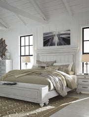 [EXCLUSIVE] Kanwyn Whitewash Panel Storage Bedroom Set - Gate FurnitureBedroom Set
