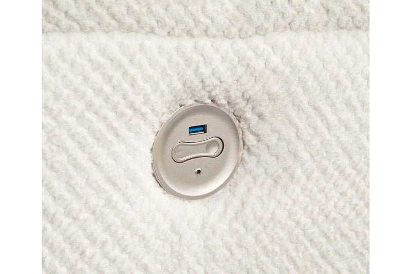 [EXCLUSIVE] Keensburg Linen 3 - Piece Power Reclining Sectional - Gate FurniturePower Reclining Sectional