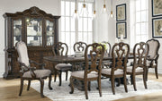 [EXCLUSIVE] Maylee Dark Brown Dining Table and 8 Chairs - Gate FurnitureDining Room Set