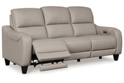 [EXCLUSIVE] Mercomatic Grey Power Reclining Sofa and Loveseat - Gate FurnitureLiving Room Set
