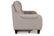 [EXCLUSIVE] Mercomatic Grey Power Reclining Sofa and Loveseat - Gate FurnitureLiving Room Set
