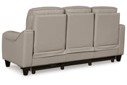 [EXCLUSIVE] Mercomatic Grey Power Reclining Sofa and Loveseat - Gate FurnitureLiving Room Set
