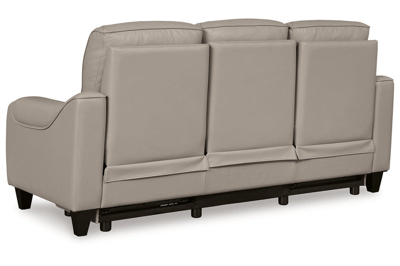 [EXCLUSIVE] Mercomatic Grey Power Reclining Sofa and Loveseat - Gate FurnitureLiving Room Set