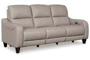 [EXCLUSIVE] Mercomatic Grey Power Reclining Sofa and Loveseat - Gate FurnitureLiving Room Set