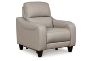 [EXCLUSIVE] Mercomatic Grey Power Reclining Sofa, Loveseat and Recliner - Gate FurnitureLiving Room Set