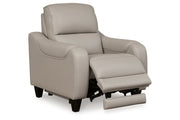 [EXCLUSIVE] Mercomatic Grey Power Reclining Sofa, Loveseat and Recliner - Gate FurnitureLiving Room Set
