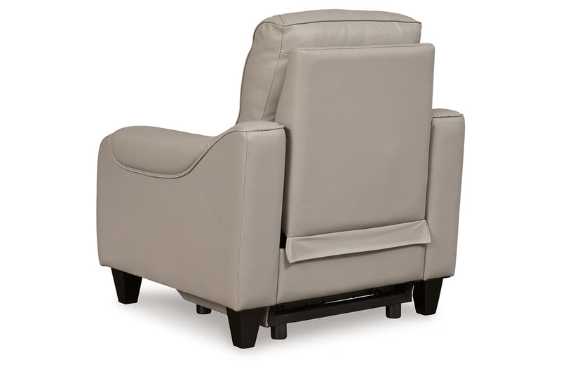 [EXCLUSIVE] Mercomatic Grey Power Reclining Sofa, Loveseat and Recliner - Gate FurnitureLiving Room Set