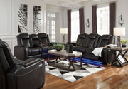 [EXCLUSIVE] Party Time Midnight Power Reclining Living Room Set - Gate FurniturePower Reclining Living Room Set