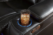 [EXCLUSIVE] Party Time Midnight Power Reclining Living Room Set - Gate FurniturePower Reclining Living Room Set