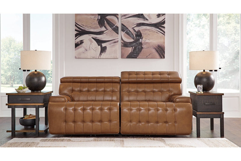 [EXCLUSIVE] Temmpton Chocolate 2 - Piece Power Reclining Sectional Loveseat - Gate FurniturePower Reclining Loveseat