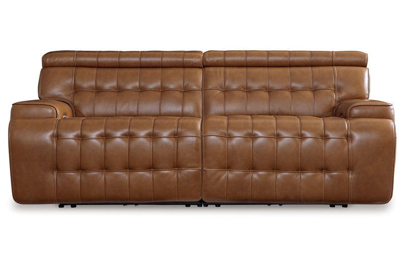 [EXCLUSIVE] Temmpton Chocolate 2 - Piece Power Reclining Sectional Loveseat - Gate FurniturePower Reclining Loveseat