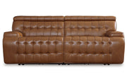 [EXCLUSIVE] Temmpton Chocolate 2 - Piece Power Reclining Sectional Loveseat - Gate FurniturePower Reclining Loveseat